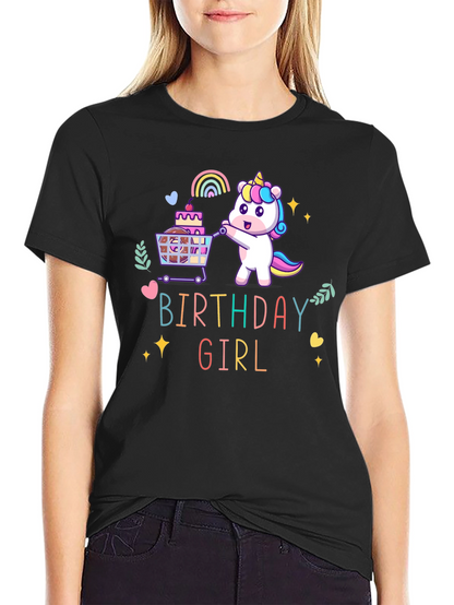 Birthday Girl Unicorn T-Shirt