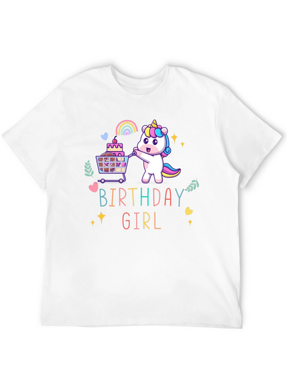 Birthday Girl Unicorn T-Shirt