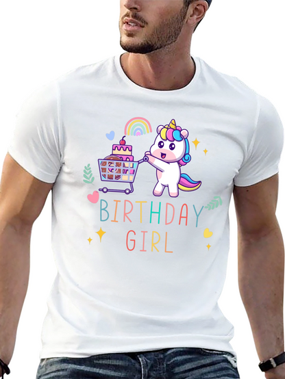 Birthday Girl Unicorn T-Shirt