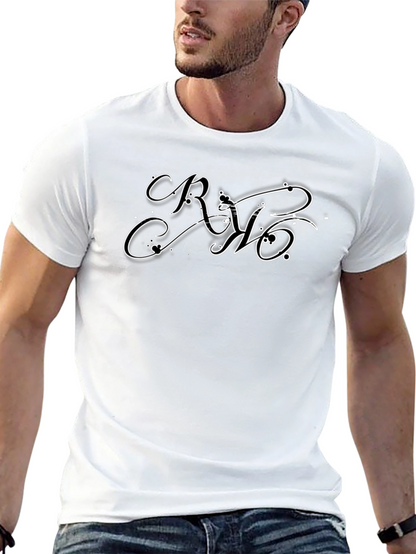 Black T-Shirt with Graphic Design