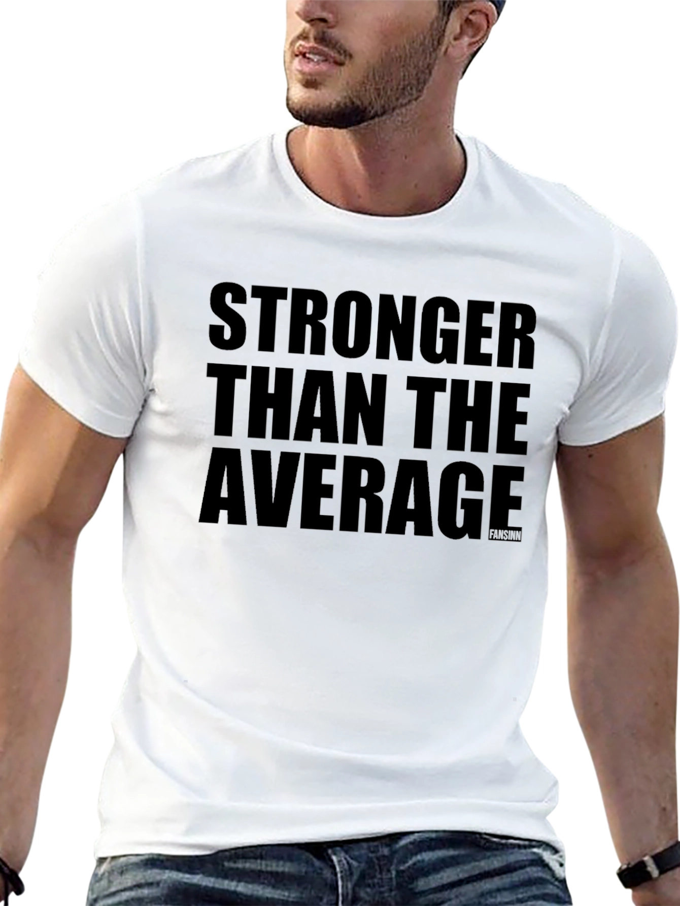 Stronger Than Average Black T-Shirt