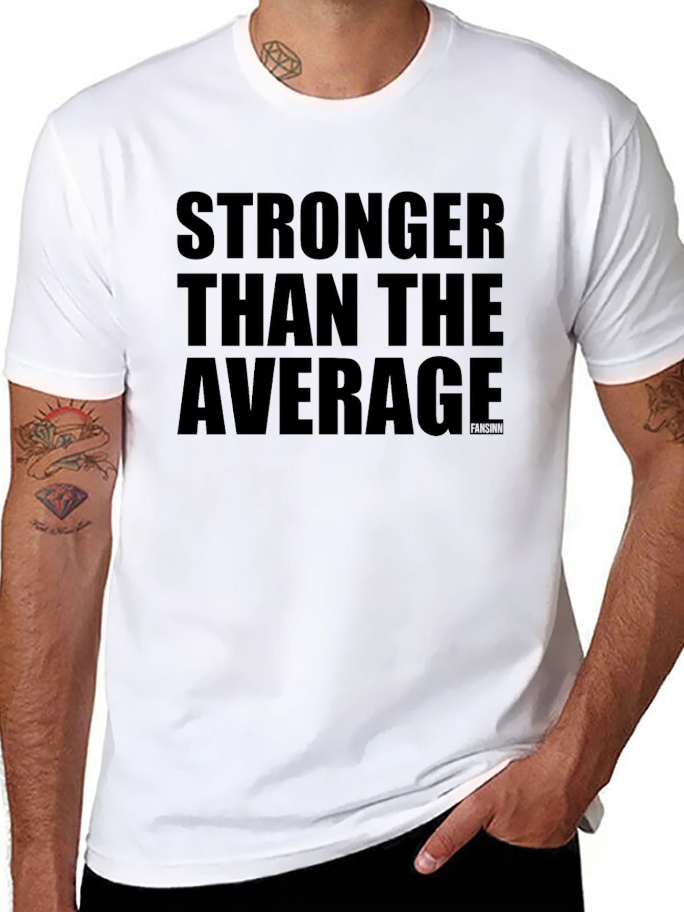 Stronger Than Average Black T-Shirt