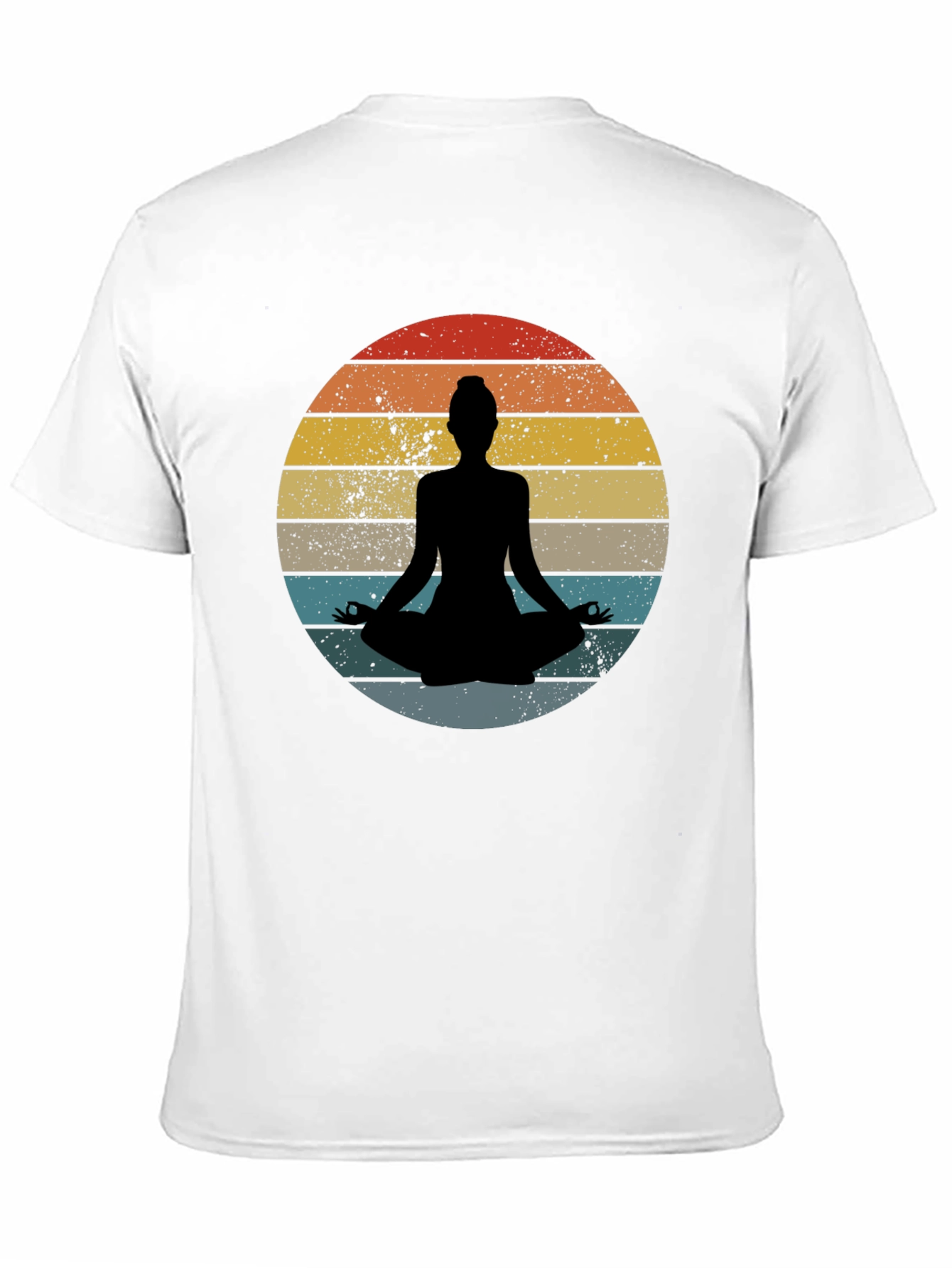 Yoga Silhouette Retro Sunset T-Shirt