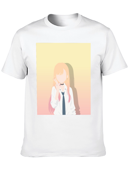 Anime Character Graphic Black T-Shirt