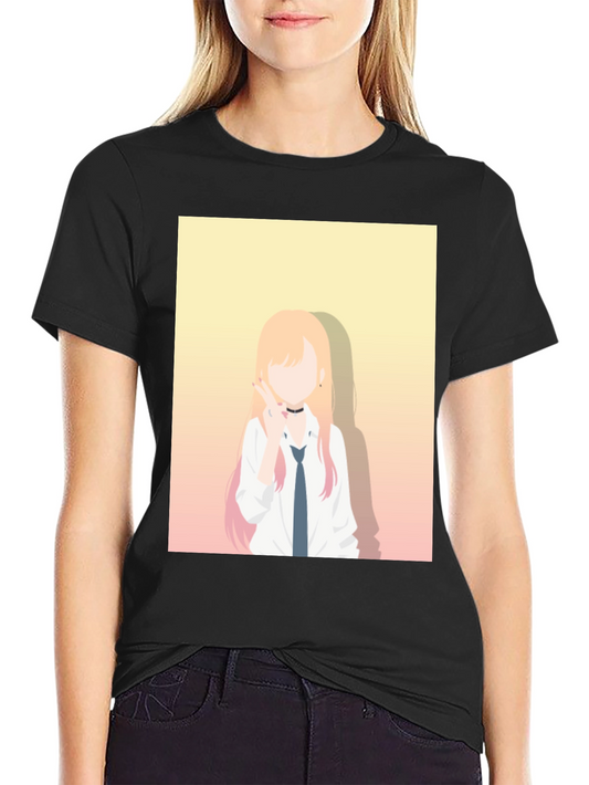 Anime Character Graphic Black T-Shirt