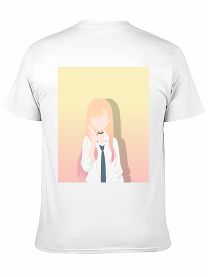 Anime Character Graphic Black T-Shirt