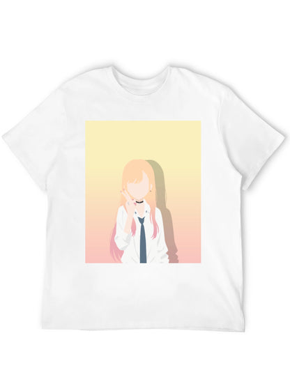 Anime Character Graphic Black T-Shirt