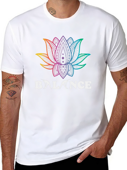 Balance Lotus Flower Graphic Tee