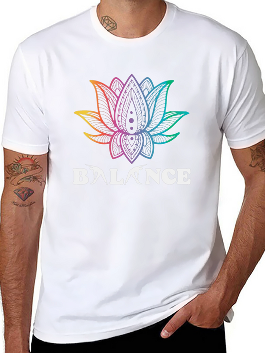 Balance Lotus Flower Graphic Tee