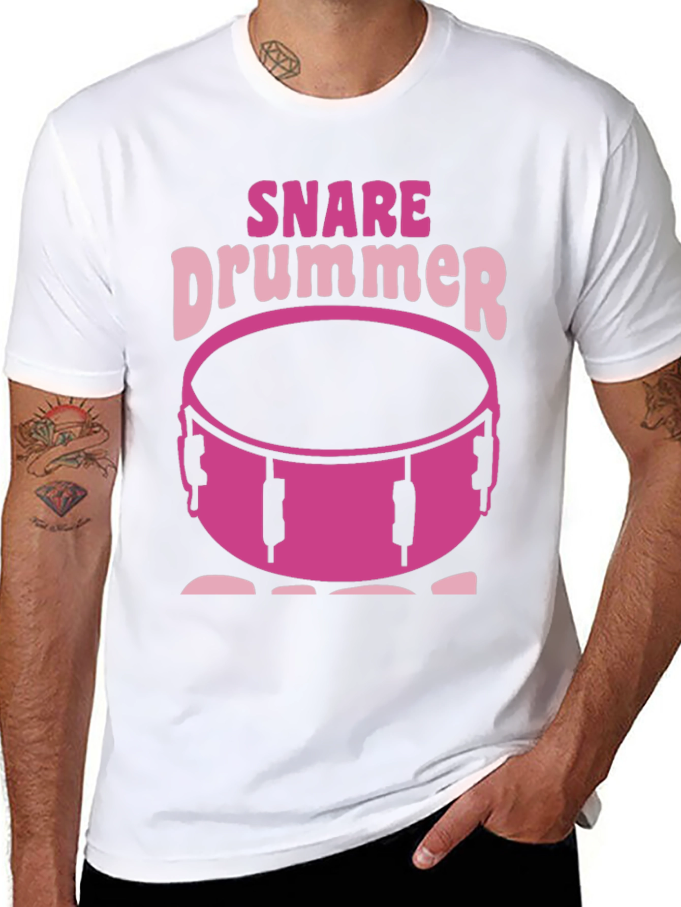 Snare Drummer Graphic T-Shirt - Music Lover Tee