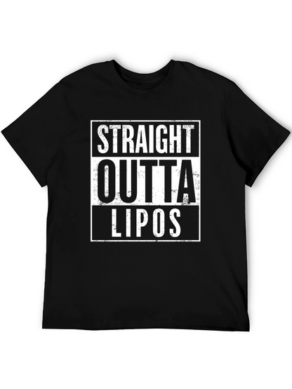 Straight Outta Lipos Black Graphic Tee