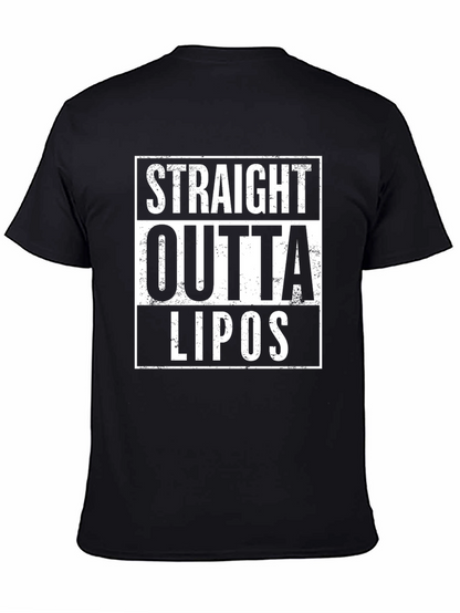 Straight Outta Lipos Black Graphic Tee