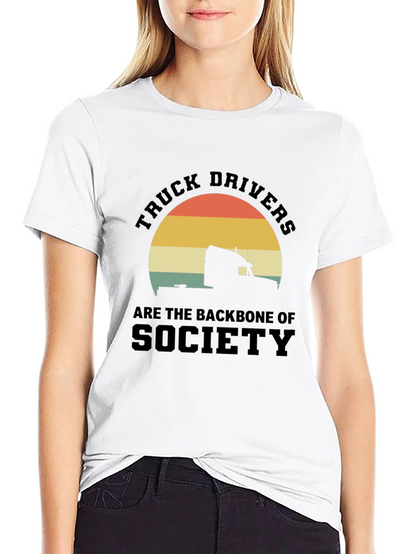 Truck Driver Backbone T-Shirt