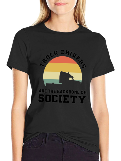 Truck Driver Backbone T-Shirt