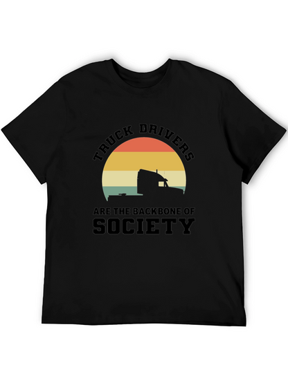 Truck Driver Backbone T-Shirt