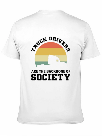 Truck Driver Backbone T-Shirt