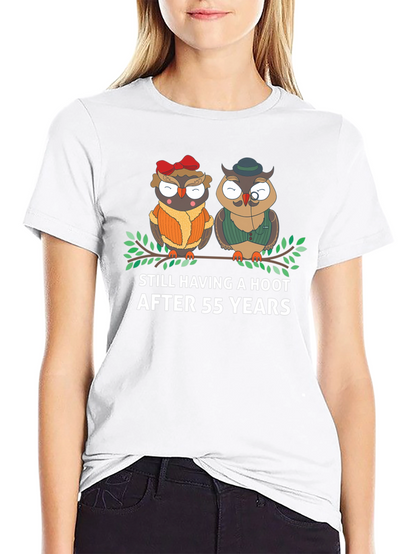 55th Anniversary Owl Couple T-Shirt