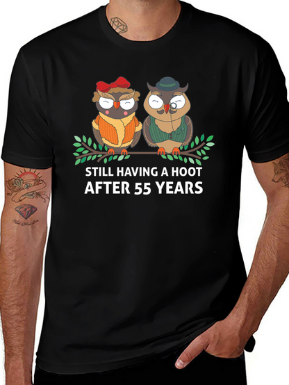 55th Anniversary Owl Couple T-Shirt