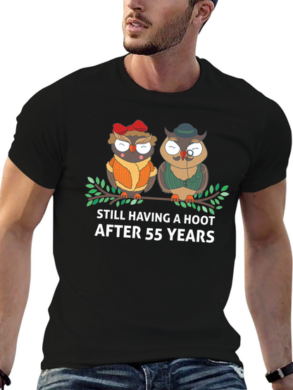 55th Anniversary Owl Couple T-Shirt