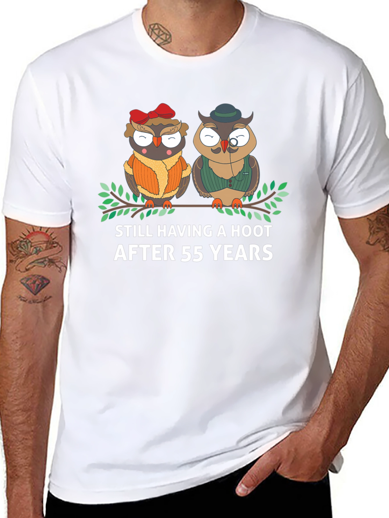 55th Anniversary Owl Couple T-Shirt