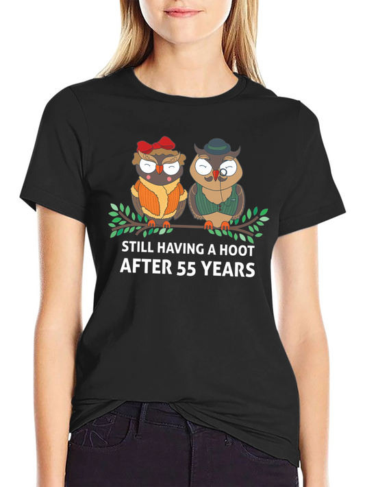 55th Anniversary Owl Couple T-Shirt