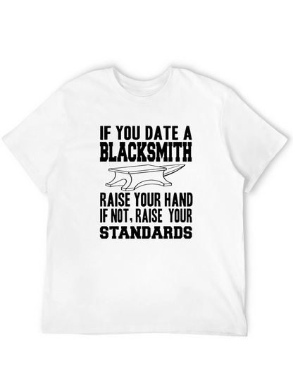 Blacksmith Dating T-Shirt - Funny Black Tee