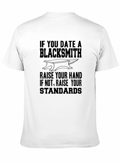 Blacksmith Dating T-Shirt - Funny Black Tee
