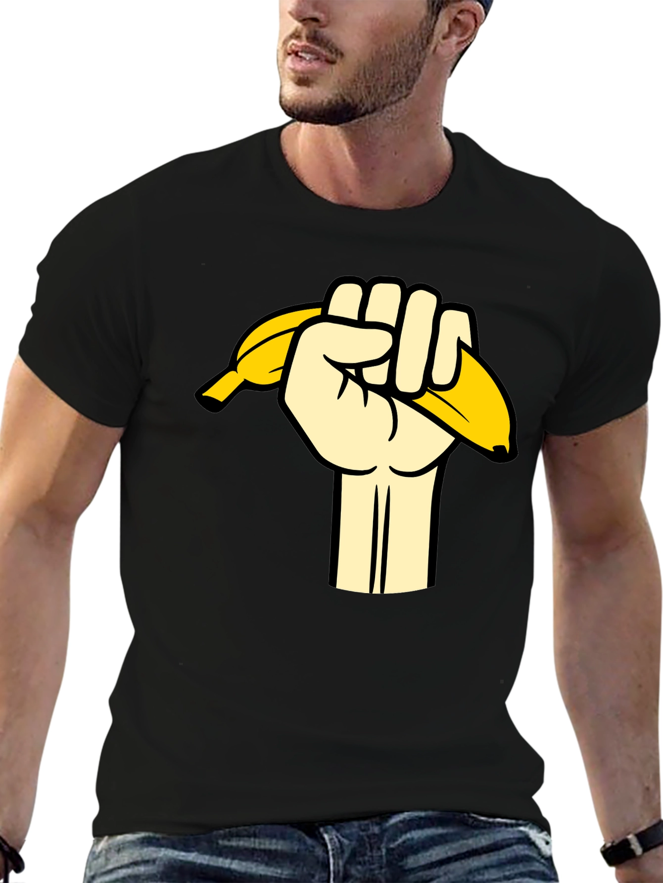 Banana Grip Graphic Tee - Black