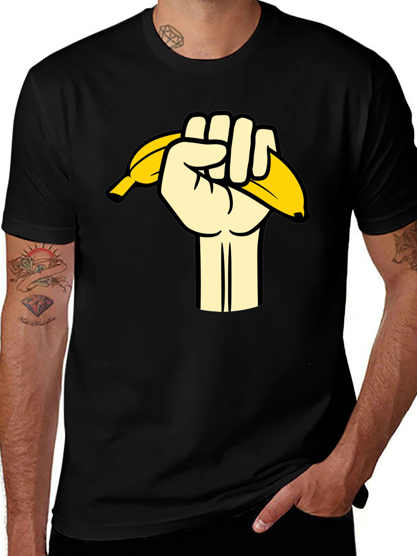 Banana Grip Graphic Tee - Black