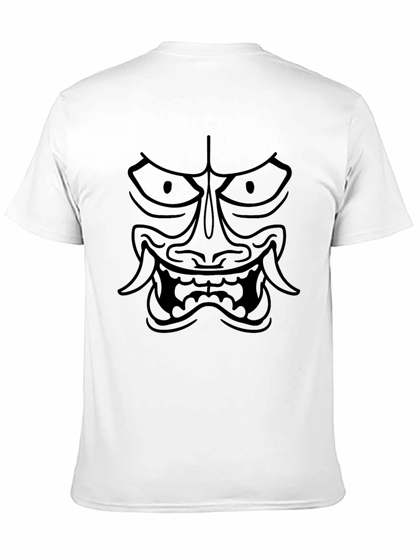 Black Oni Mask Graphic T-Shirt - Urban Streetwear
