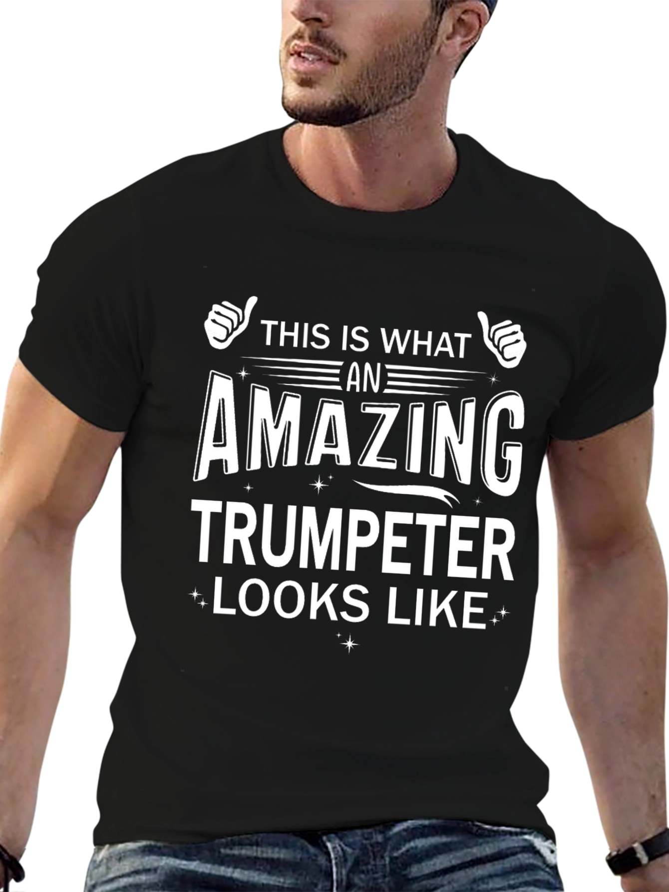 Amazing Trumpeter T-Shirt - Black