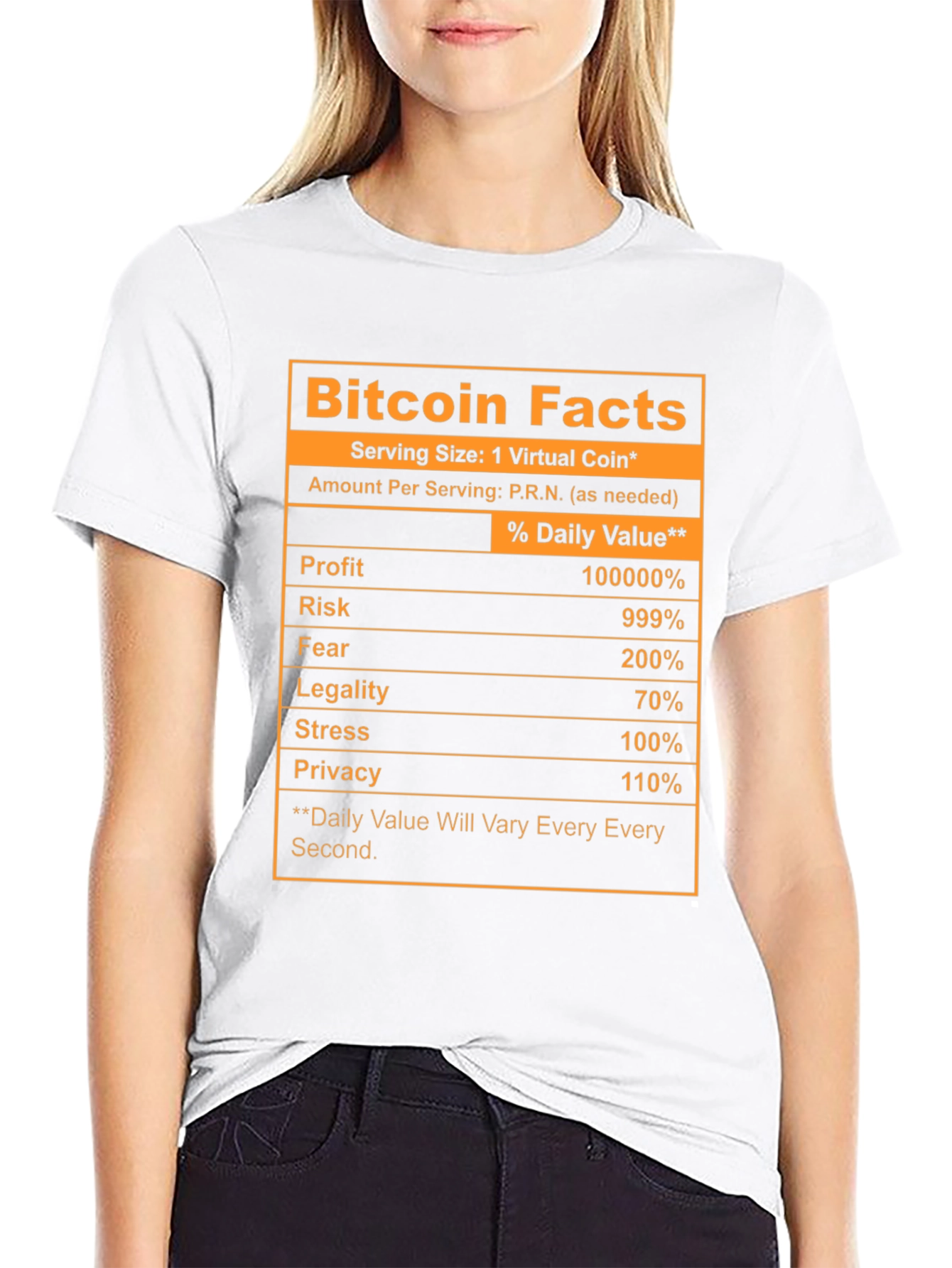 Bitcoin Facts Novelty T-Shirt