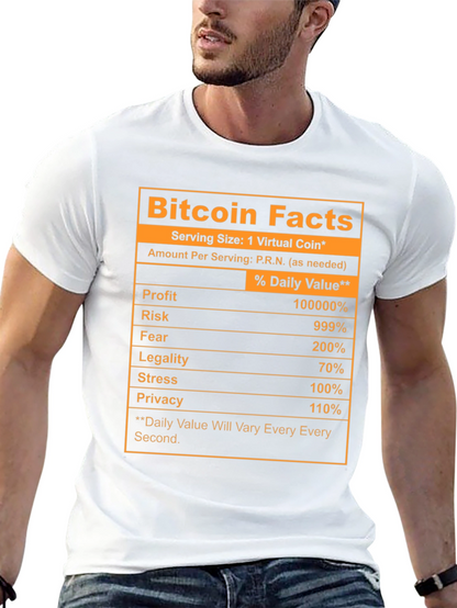 Bitcoin Facts Novelty T-Shirt
