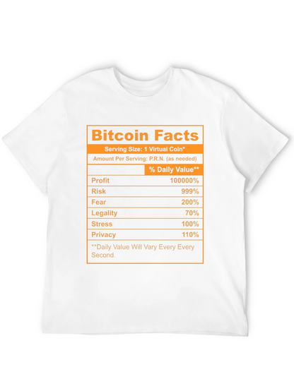 Bitcoin Facts Novelty T-Shirt