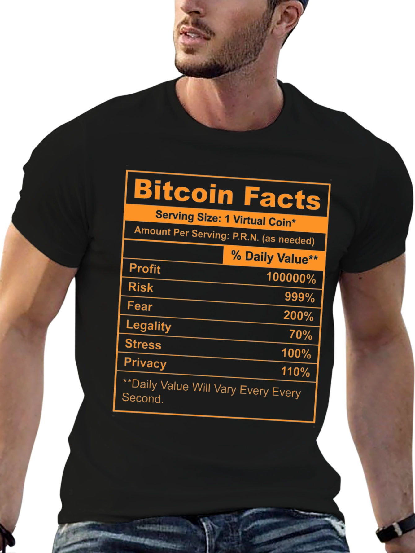 Bitcoin Facts Novelty T-Shirt