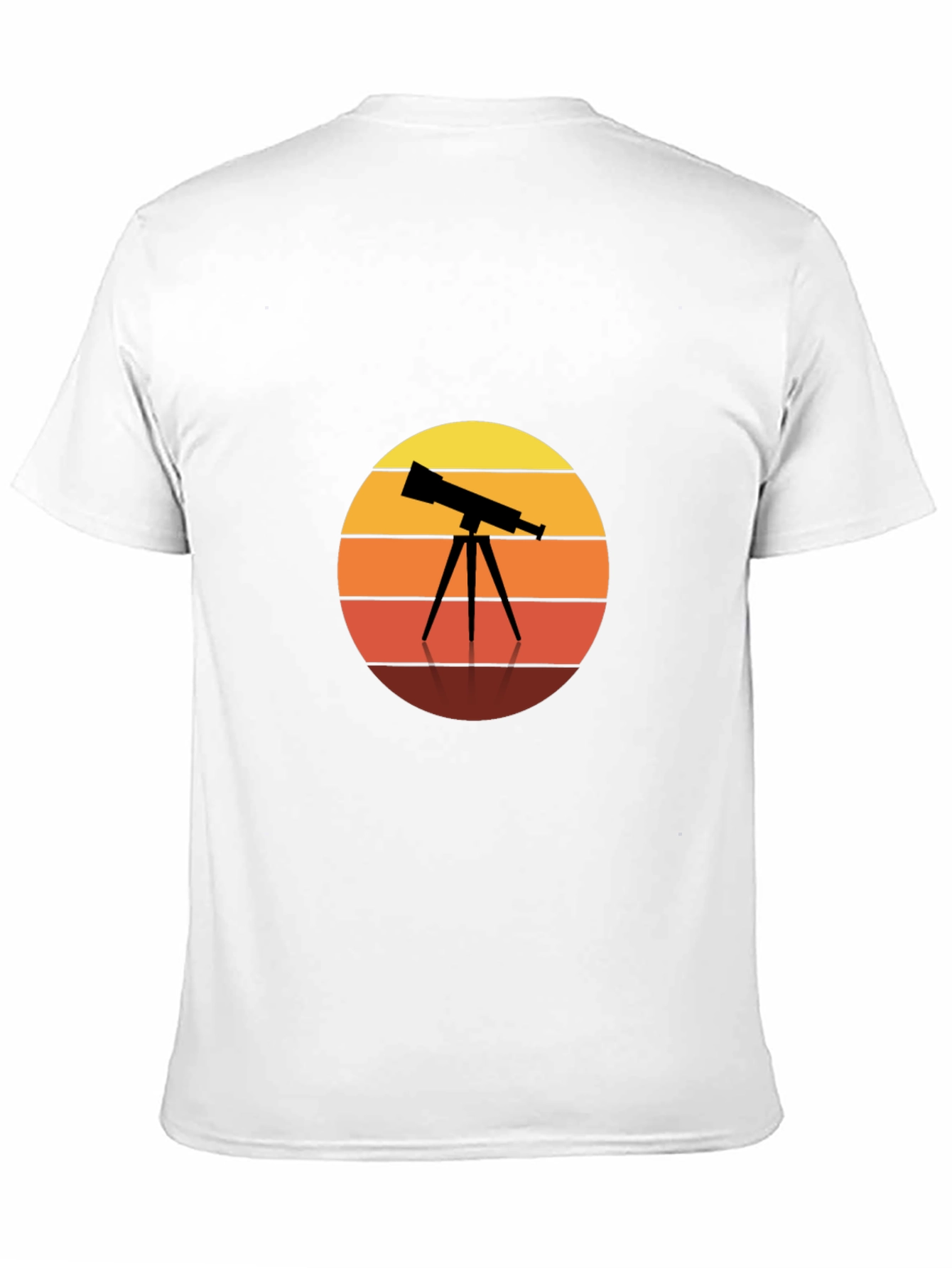 Telescope Sunset Graphic Tee - Astronomy Lovers Shirt