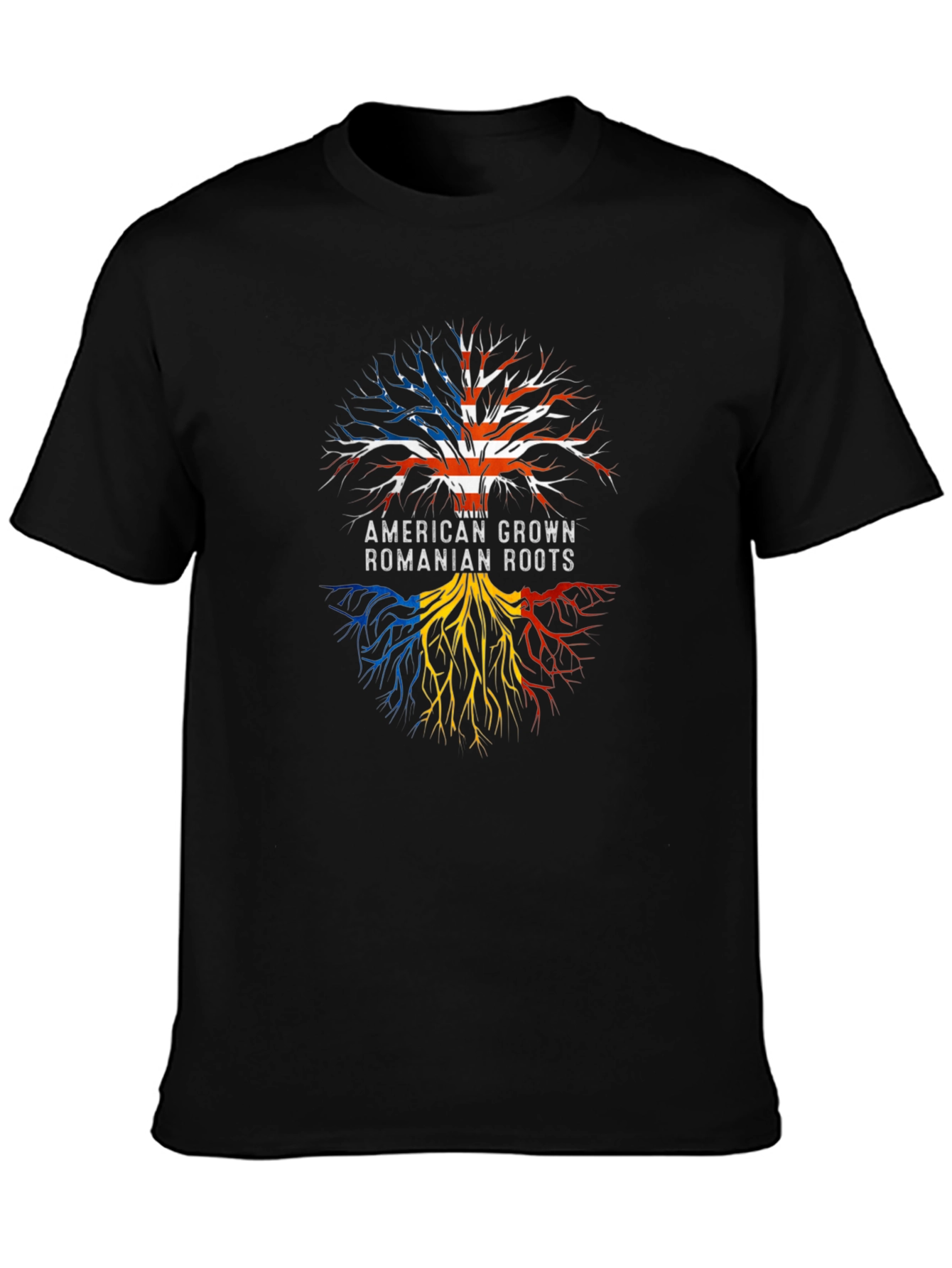American Grown Romanian Roots Graphic T-Shirt