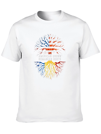 American Grown Romanian Roots Graphic T-Shirt