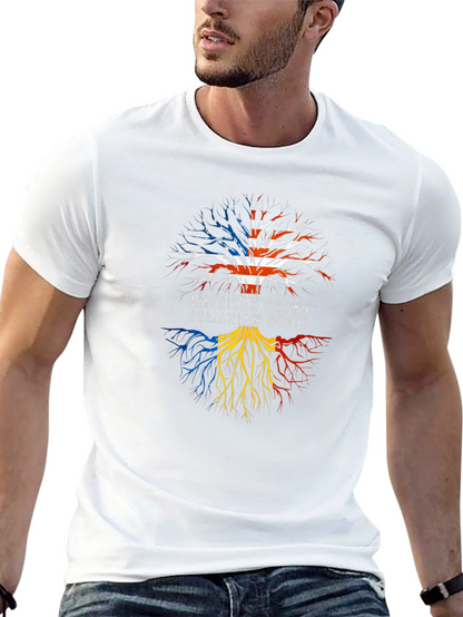 American Grown Romanian Roots Graphic T-Shirt