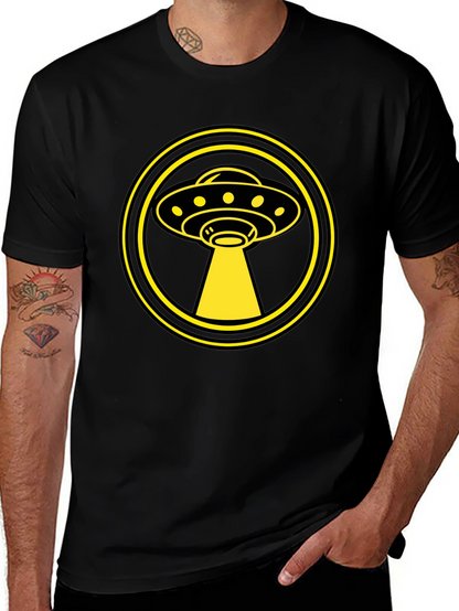 UFO Abduction Graphic Tee - Sci-Fi Alien T-Shirt