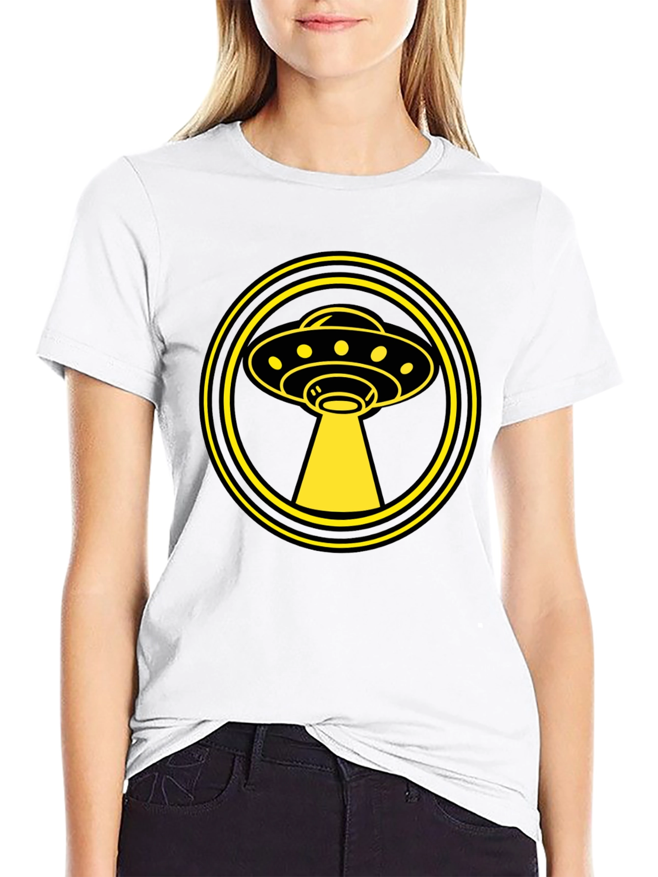 UFO Abduction Graphic Tee - Sci-Fi Alien T-Shirt