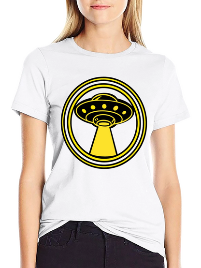 UFO Abduction Graphic Tee - Sci-Fi Alien T-Shirt