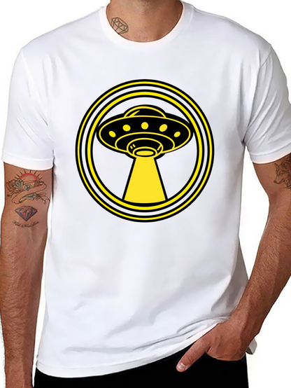 UFO Abduction Graphic Tee - Sci-Fi Alien T-Shirt