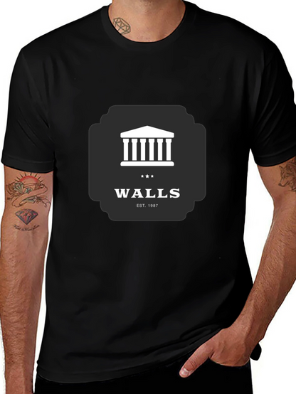 Walls Est. 1987 Black Graphic T-Shirt