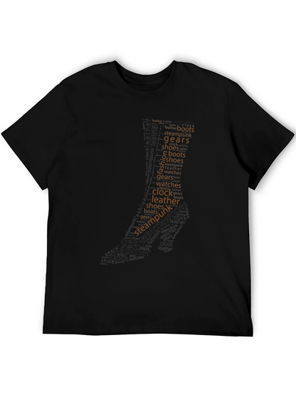 Steampunk Word Art Graphic T-Shirt
