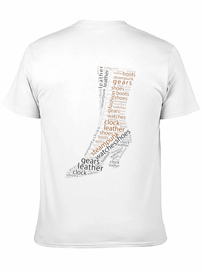 Steampunk Word Art Graphic T-Shirt