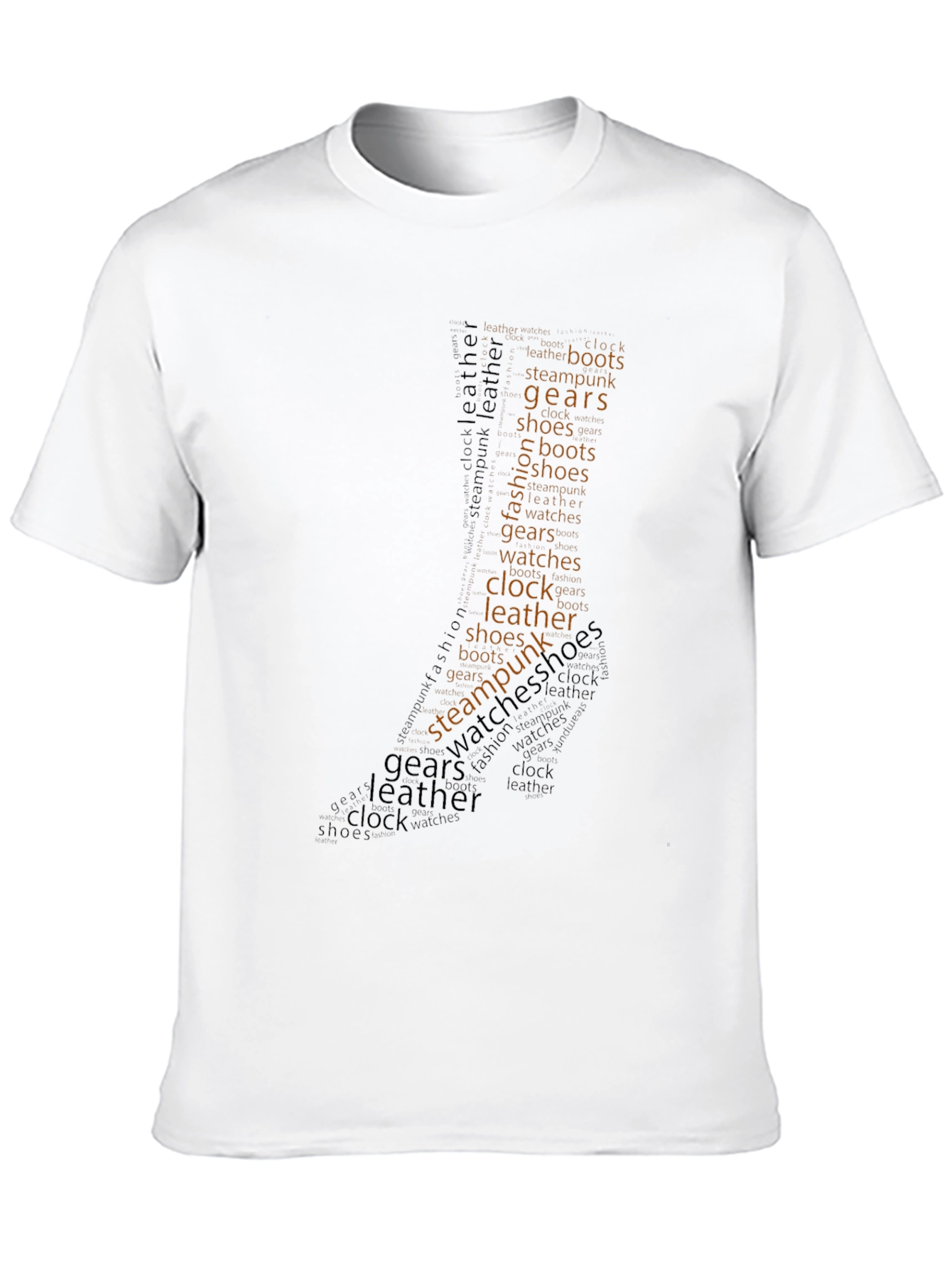 Steampunk Word Art Graphic T-Shirt
