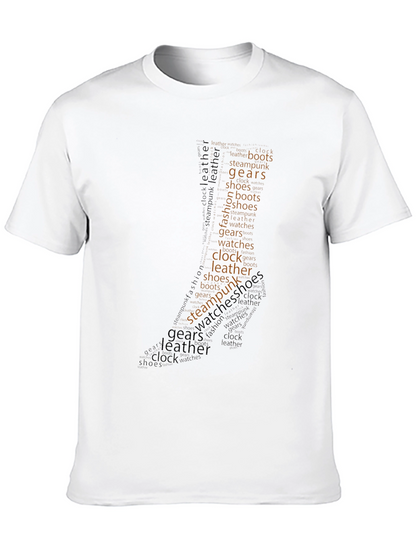Steampunk Word Art Graphic T-Shirt