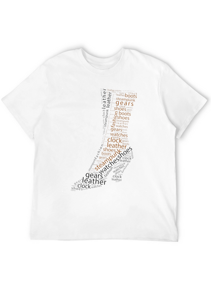 Steampunk Word Art Graphic T-Shirt