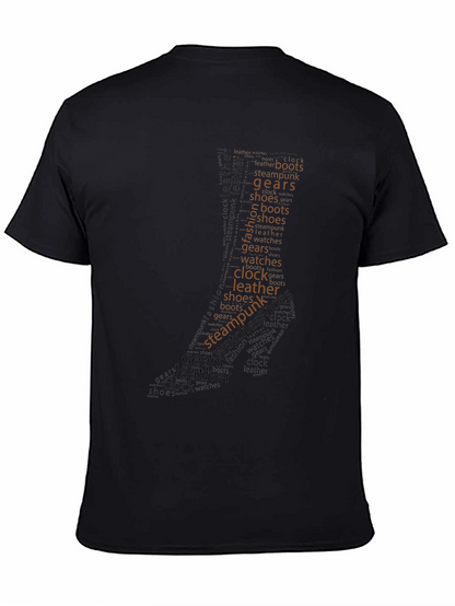 Steampunk Word Art Graphic T-Shirt